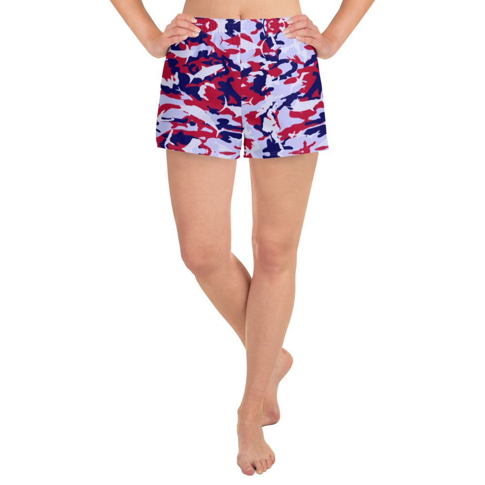 Patriotic Fish Scale Women's Athletic Shorts – Reel Mermaid