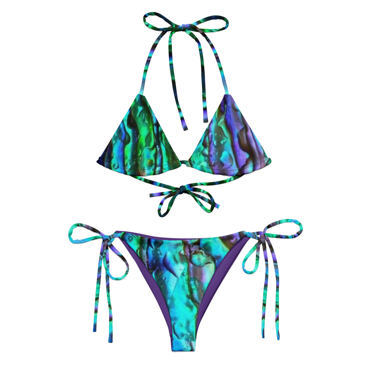 Abalone recycled string bikini – Reel Mermaid