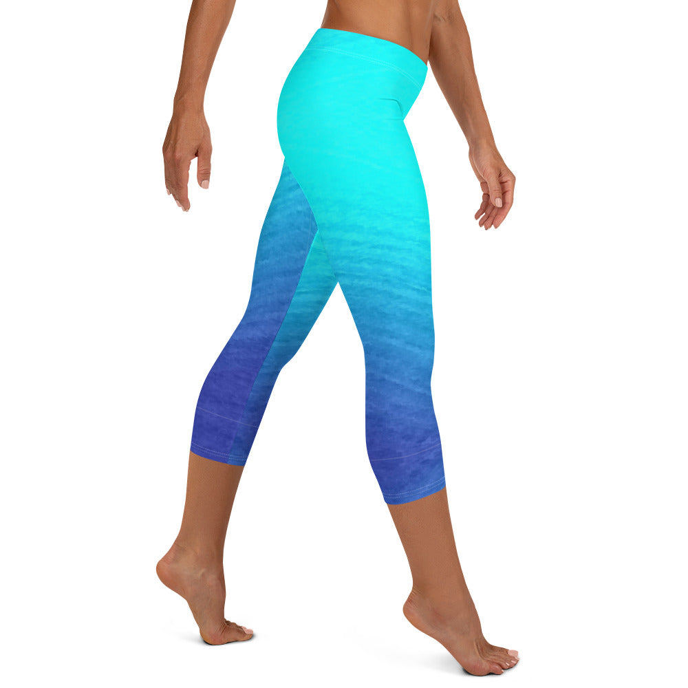 Ombre capri leggings hotsell