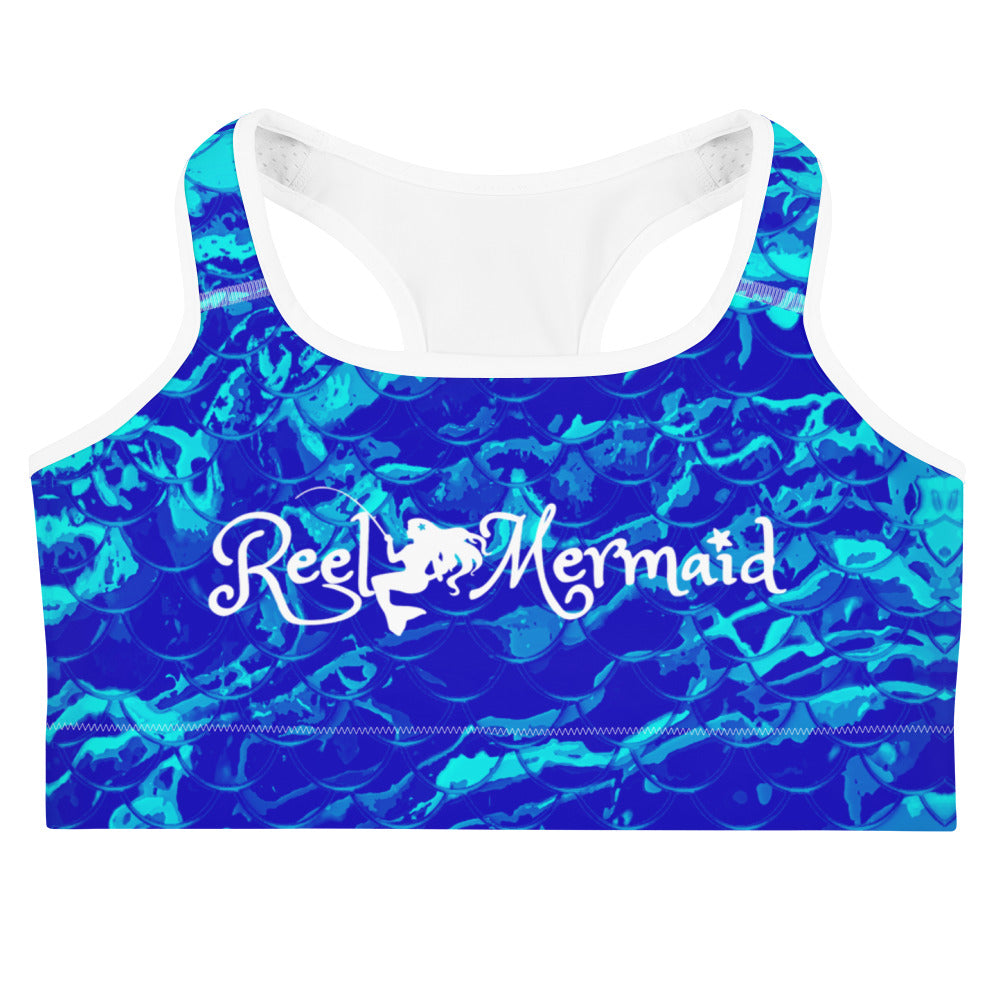 Royal Mermaflage Sports bra