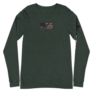 Patriotic Fin Stalkers Unisex Long Sleeve Tee