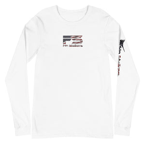 Patriotic Fin Stalkers Unisex Long Sleeve Tee